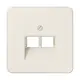 JUNG 569-2 UA centraalplaat 2-voudig tbv RJ45 wandcontactdoos CD500 creme