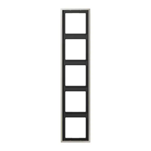 JUNG ES 2985 afdekraam 5-voudig LS990 edelstaal