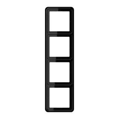 JUNG CD 584 SW afdekraam 4-voudig CD500 zwart glans