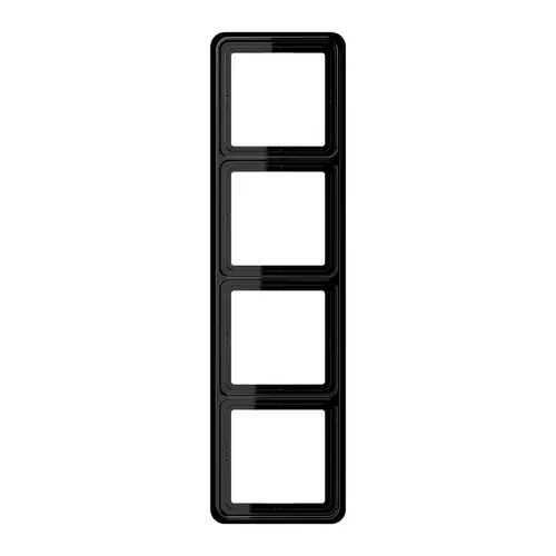 JUNG CD 584 SW afdekraam 4-voudig CD500 zwart glans