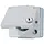 JUNG 620 WSL wandcontactdoos randaarde met klapdeksel en slot opbouw IP44 WG600