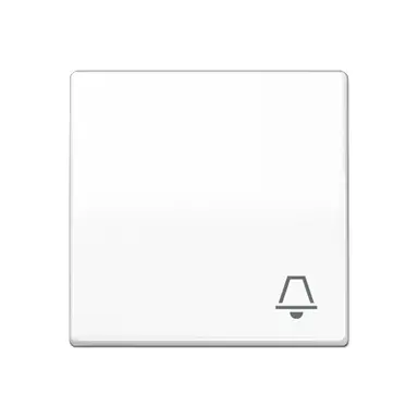 JUNG AS 591 K WW schakelwip met belsymbool AS500 alpine wit