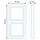 JUNG LS 982 LG afdekraam 2-voudig LS990 lichtgrijs