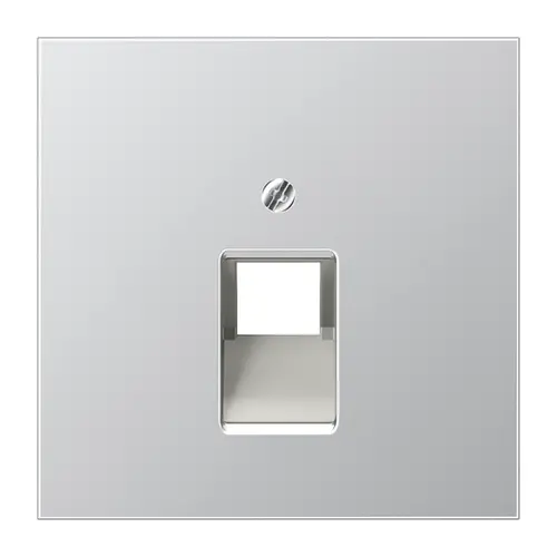 JUNG AL 2969-1 UA centraalplaat 1-voudig tbv RJ45 wandcontactdoos LS990 aluminium