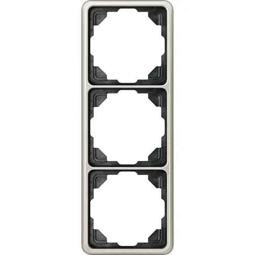 JUNG CD 583 PT afdekraam 3-voudig CD500 platina