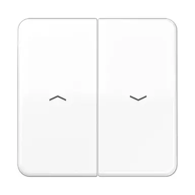 JUNG CD 595 P WW wip 2-voudig met pijlsymbolen tbv jaloezieschakelaar CD500 alpine wit