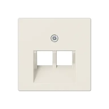 JUNG A 569-2 BFPLUA centraalplaat 2-voudig tbv RJ45 wandcontactdoos AS500 creme