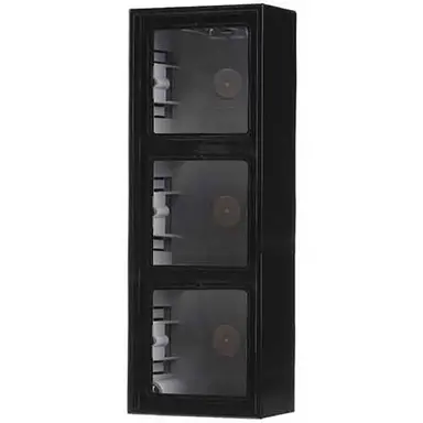 JUNG LS 583 A SW opbouwbak 3-voudig LS990 zwart glans