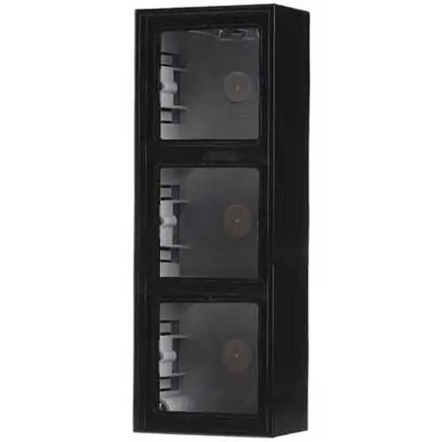 JUNG LS 583 A SW opbouwbak 3-voudig LS990 zwart glans