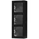 JUNG LS 583 A SW opbouwbak 3-voudig LS990 zwart glans