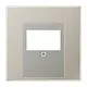 JUNG ES 2969 T centraalplaat multimedia LS990 edelstaal