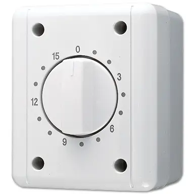 JUNG 8015 W schakelklok 0-15 min opbouw IP44 WG800