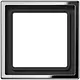 JUNG GCR 2981 afdekraam 1-voudig LS990 glanzend chroom