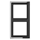 JUNG GCR 2982 afdekraam 2-voudig LS990 glanzend chroom