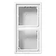 JUNG LS 582 A WW opbouwbak 2-voudig LS990 alpine wit