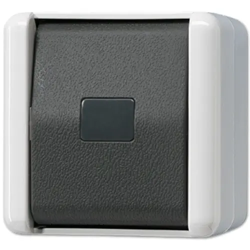 JUNG 833-2 W drukcontact 2-polig 1 wisselcontact opbouw IP44 WG800