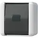 JUNG 833-2 W drukcontact 2-polig 1 wisselcontact opbouw IP44 WG800