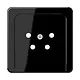 JUNG CD 561 TF SW centraalplaat telefoon 4-polig CD500 zwart glans