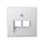 JUNG A 569-2 BFPLUA AL centraalplaat 2-voudig tbv RJ45 wandcontactdoos A-range aluminium
