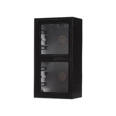 JUNG LS 582 A SW opbouwbak 2-voudig LS990 zwart glans