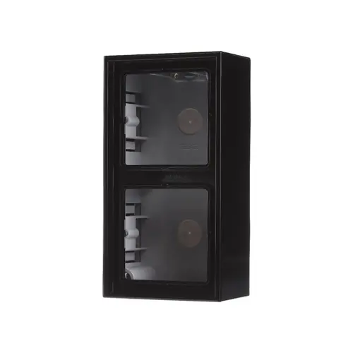 JUNG LS 582 A SW opbouwbak 2-voudig LS990 zwart glans