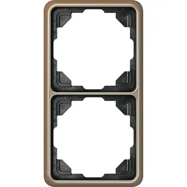 JUNG CD 582 GB afdekraam 2-voudig CD500 goud brons