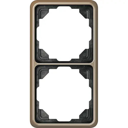 JUNG CD 582 GB afdekraam 2-voudig CD500 goud brons