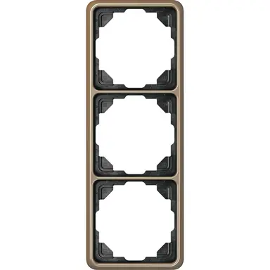 JUNG CD 583 GB afdekraam 3-voudig CD500 goud brons