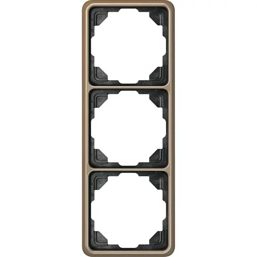JUNG CD 583 GB afdekraam 3-voudig CD500 goud brons