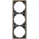 JUNG CD 583 GB afdekraam 3-voudig CD500 goud brons