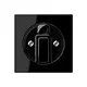 JUNG A 1541 SW draaiknop tbv jaloezie A-range zwart