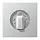 JUNG AL 1941 draaiknop tbv jaloezie of draaischakelaar LS990 aluminium