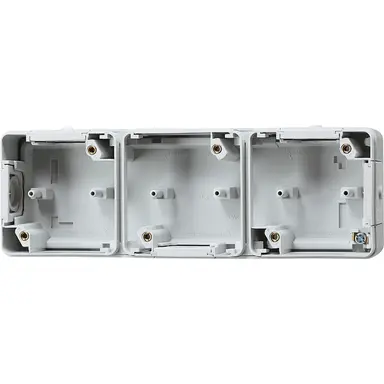 JUNG 830 onderkast voor 3 elementen horizontaal soepele invoer WG800