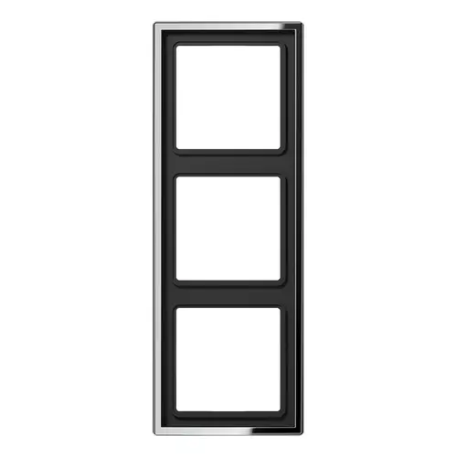 JUNG GCR 2983 afdekraam 3-voudig LS990 glanzend chroom