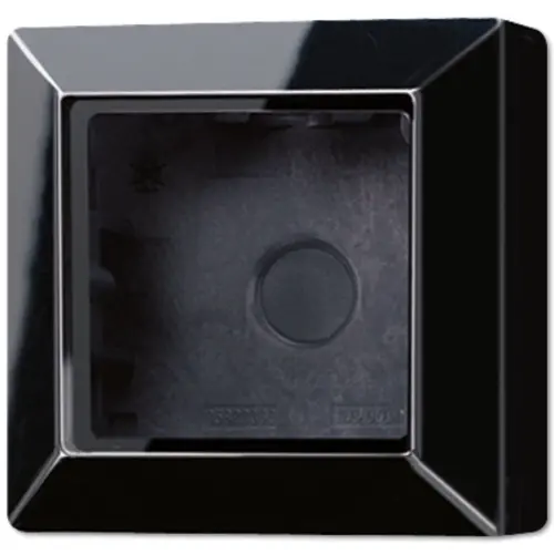 JUNG AS 581 A SW opbouwbak 1-voudig A-range zwart glans