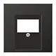 JUNG AL 2969 T AN centraalplaat multimedia LS990 antraciet gelakt aluminium