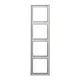 JUNG LS 984 LG afdekraam 4-voudig LS990 lichtgrijs