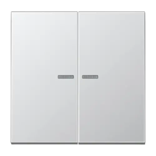 JUNG AL 2995 KO5 schakelwip 2-voudig met controlevenster LS990 aluminium