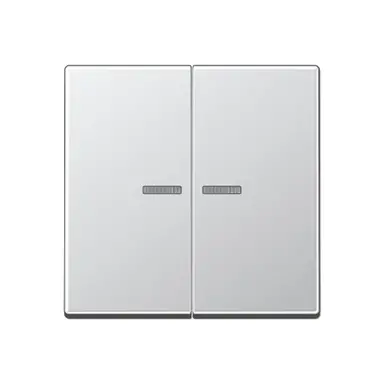 JUNG A 595 KO5 AL schakelwip 2-voudig met controlevenster A-range aluminium