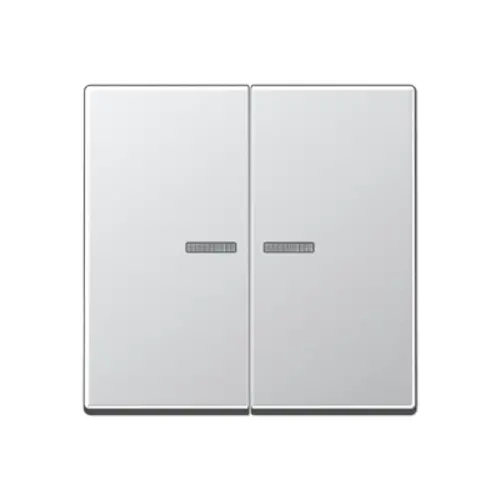JUNG A 595 KO5 AL schakelwip 2-voudig met controlevenster A-range aluminium