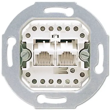 JUNG UAE 8-8 UPO RJ45 datawandcontactdoos CAT3 2-voudig