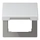JUNG AL 2990 KL klapdeksel voor wandcontactdoos en centraaldelen van 50 x 50 mm LS990 aluminium