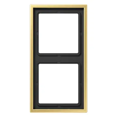 JUNG ME 2982 C afdekraam 2-voudig LS990 messing klassiek