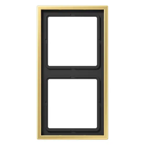 JUNG ME 2982 C afdekraam 2-voudig LS990 messing klassiek