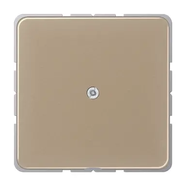 JUNG CD 590 A GB centraalplaat met snoerinvoer en draagring CD500 goud brons