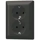 JUNG AL 5020 KI AN-L wandcontactdoos randaarde Safety+ 2-voudig voor enkele inbouwdoos LS990 antraciet gelakt aluminium
