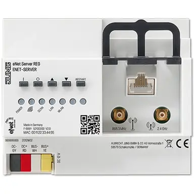 JUNG ENET-SERVER eNet server DIN-rail montage