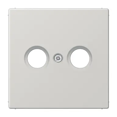 JUNG LS 990 TV LG centraalplaat antenne-coax LS990 lichtgrijs