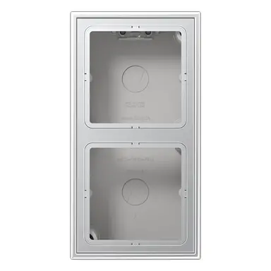 JUNG AL 2582 A-L opbouwbak 2-voudig LS990 aluminium