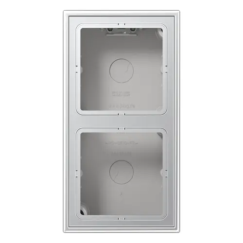 JUNG AL 2582 A-L opbouwbak 2-voudig LS990 aluminium